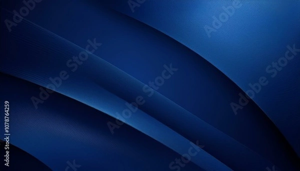 Obraz モダンで抽象的なグラデーションのネイビーブルーの背景画像（Modern abstract gradient navy blue background image）
