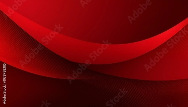 Fototapeta モダンで抽象的なグラデーションの赤色の背景画像（Modern abstract gradient red background image）
