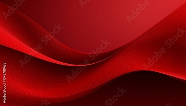 Fototapeta モダンで抽象的なグラデーションの赤色の背景画像（Modern abstract gradient red background image）
