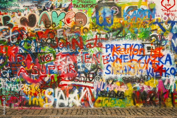 Obraz John Lennon Wall in Prague
