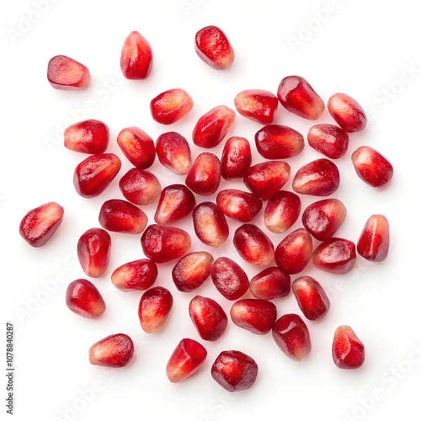 Obraz pomegranate green green pomegranate isolated on white background
