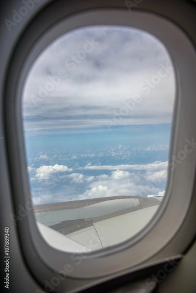 Fototapeta Airplane window