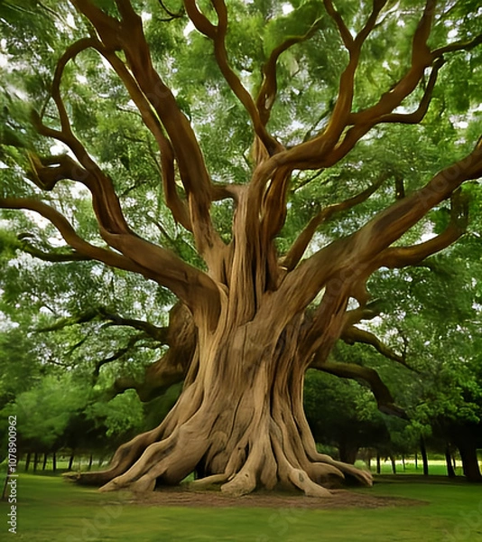 Fototapeta old oak tree