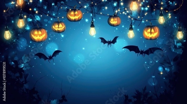 Fototapeta Background template with copy text for Halloween poster design
