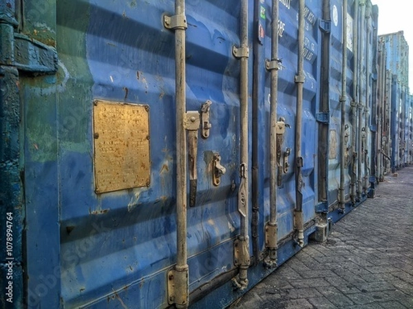 Obraz old lock on a door