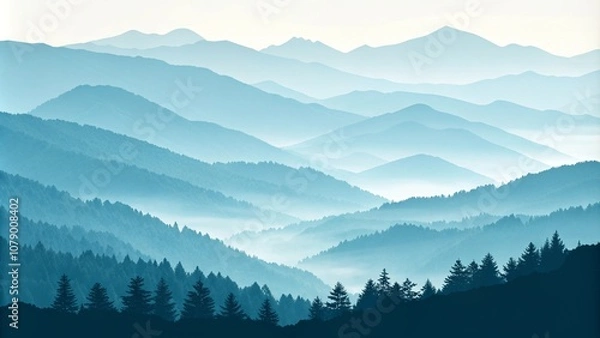 Obraz winter mountain landscape 