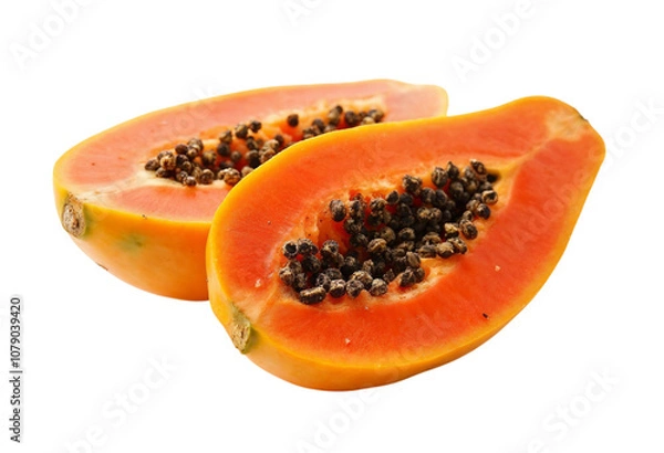 Obraz papaya isolated on white background