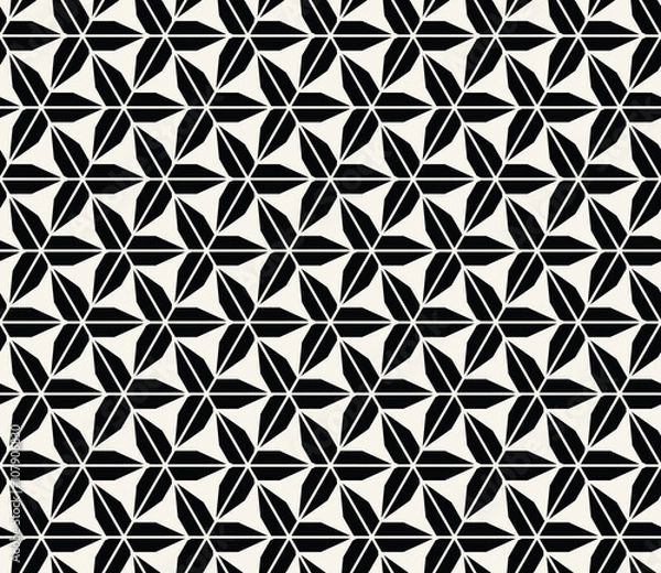 Obraz Triangle seamless pattern background vector