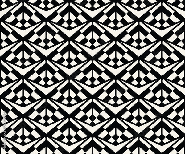 Obraz Triangle seamless pattern background vector