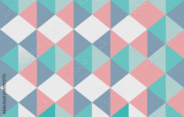 Fototapeta Abstract color poster seamless decorative pattern art vector 