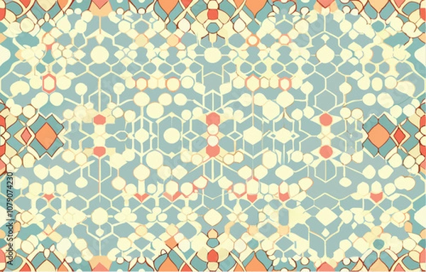 Obraz Abstract color poster light colour seamless decorative pattern art vector 