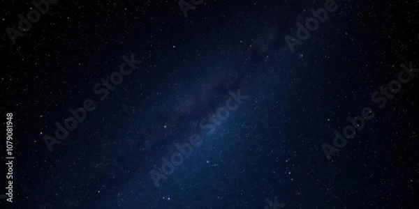 Obraz Night sky with twinkling stars on black background, galaxy, background, sky