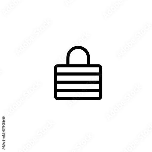 Fototapeta lock icon