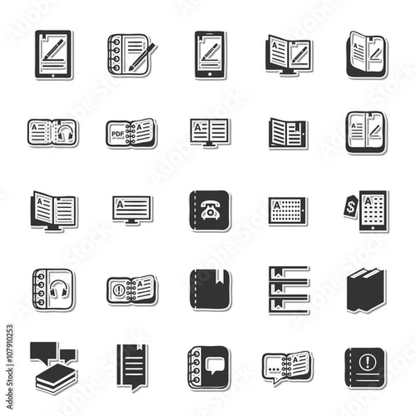 Fototapeta Reading icon set