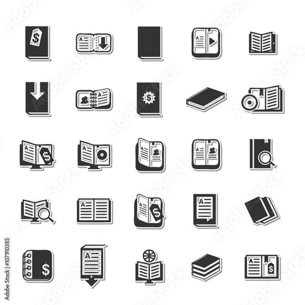 Fototapeta Reading icon set