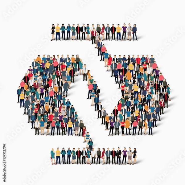 Obraz abstract business symbol people