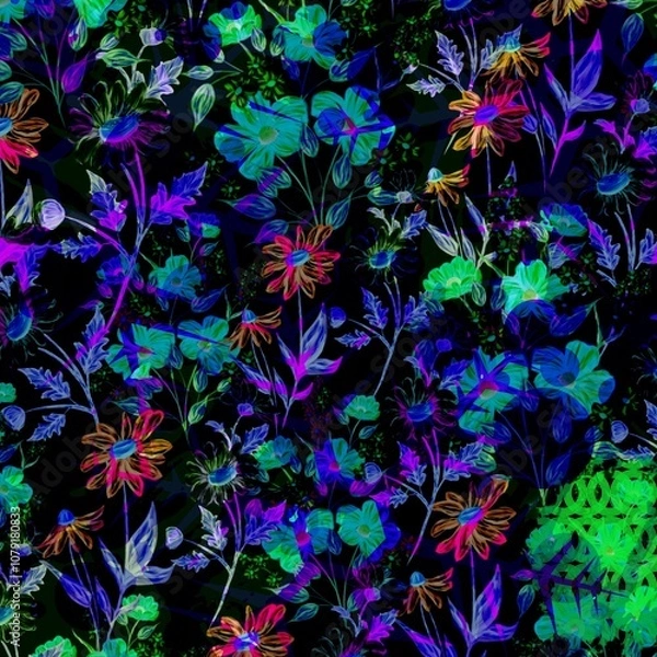 Fototapeta abstract floral background