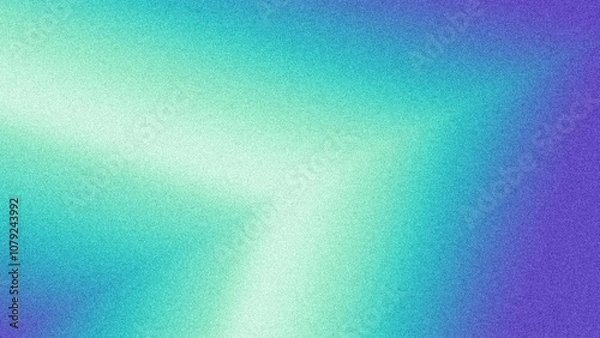 Obraz Abstract blue green purple gradient background with grainy texture