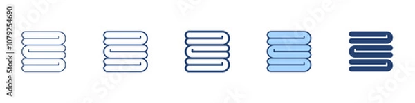 Obraz Cleaning towel icon Symbol set collection