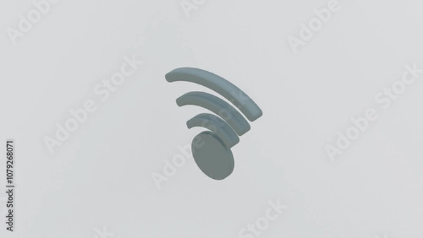 Obraz A symbol representing seamless internet access and connectivity.