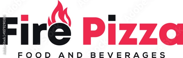 Obraz Fire Icon Restaurant Logo 