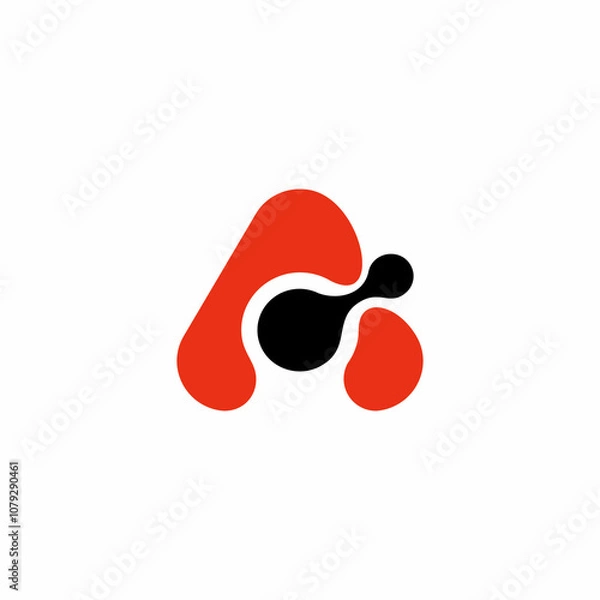 Obraz Letter "A" Brand Logo Idea.