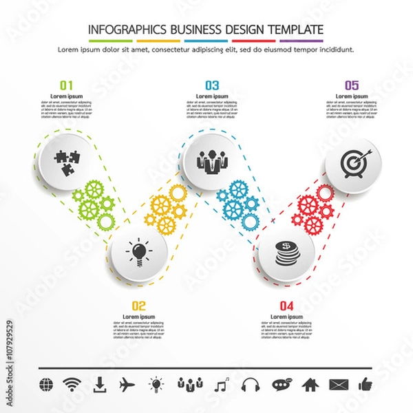 Obraz Infographics business design template