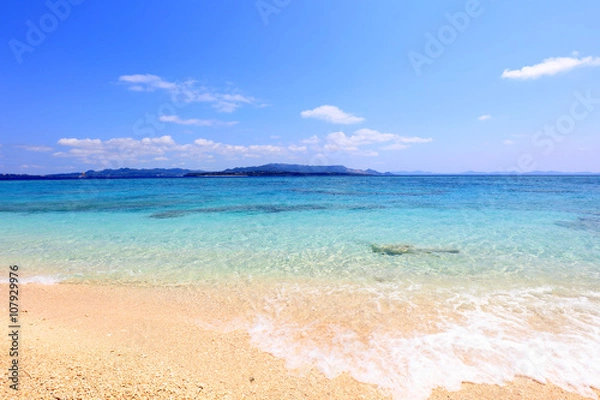 Obraz 美しい沖縄のビーチと夏空