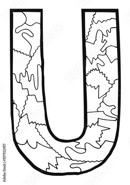 Fototapeta Antistress letter