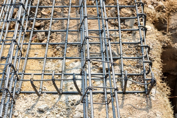 Obraz foundation steel for home building