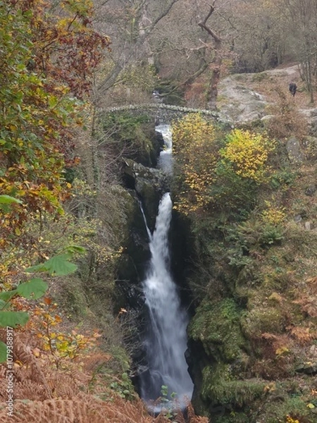 Obraz Aira Force waterfalls in the Lake District National Park, England in Autumn