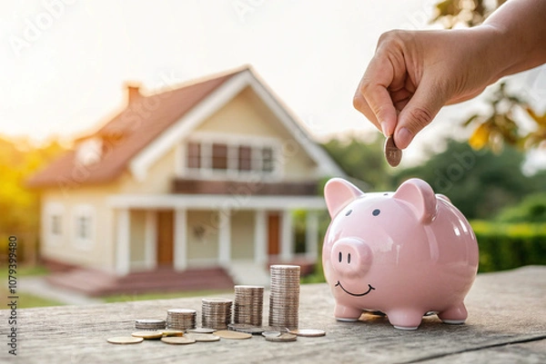 Fototapeta “Saving for a Dream Home”