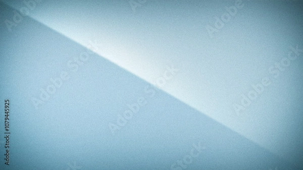 Obraz Soft blue gradient background with a diagonal division and a grainy texture, offering a clean, modern, and calming aesthetic for versatile designs