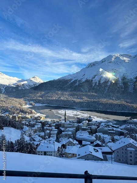 Obraz snow covered mountains