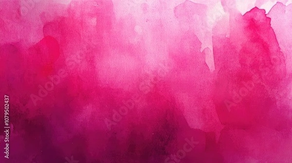 Fototapeta Fuchsia abstract watercolor background