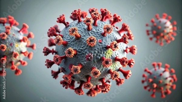 Fototapeta Virus coronavirus 2019-nCoV infection visualization, virus, coronavirus, 2019-nCoV