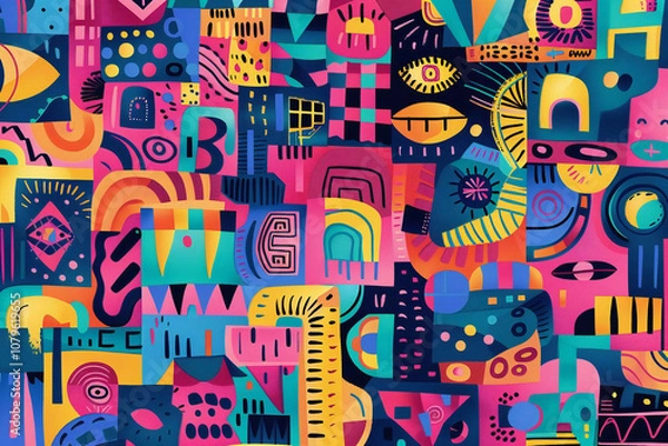 Fototapeta Vibrant Abstract Expression