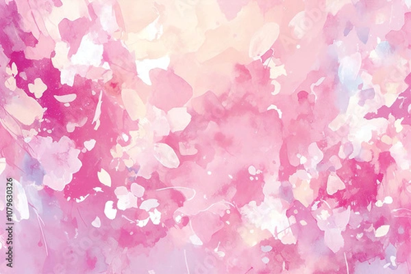 Fototapeta やわらかな水彩の風景 - 穏やかな空間