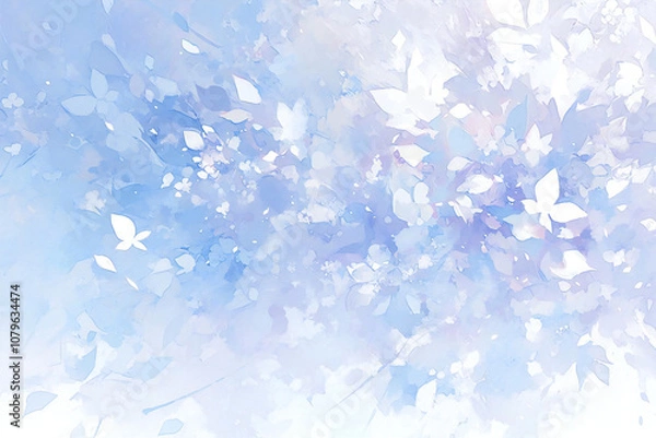 Obraz 朝日に輝く花畑