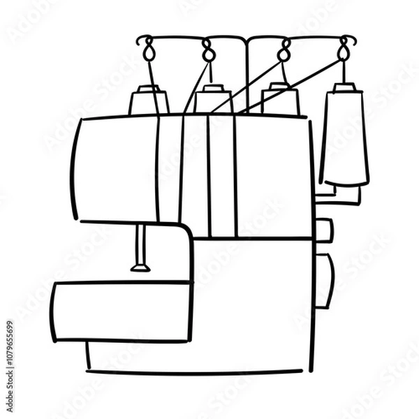 Fototapeta overlocker