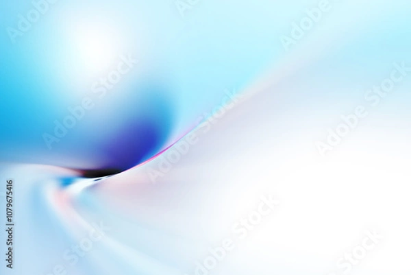 Fototapeta Bright abstract dynamic line curve soft light gradient colorful on blue pastel background design for graphics pattern web illustration technology smart digital backdrop wallpaper banner poster
