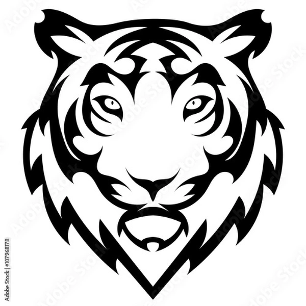 Obraz Tiger tattoo vector