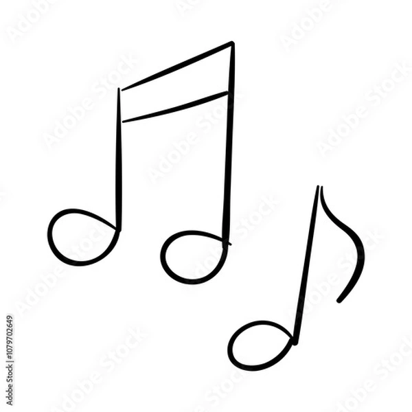 Fototapeta Music notes group