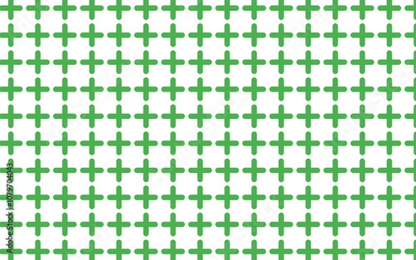 Obraz Green rounded corners plus seamless pattern 