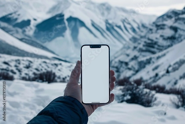 Obraz person holding a phone