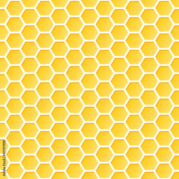Fototapeta Seamless Honeycomb Pattern