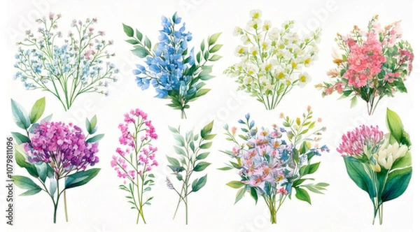 Fototapeta 花のクリップアート