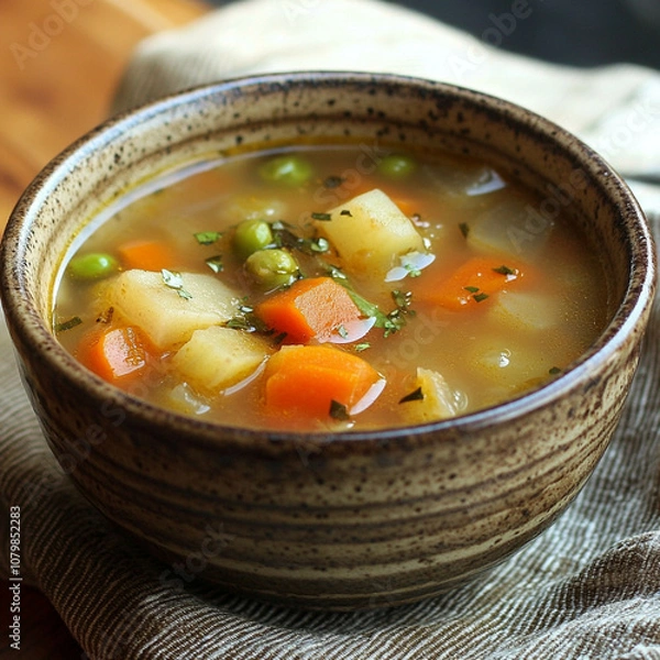 Obraz vegetable soup with meatballs