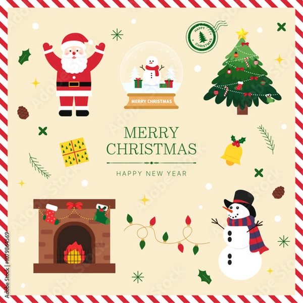 Obraz 크리스마스 일러스트 디자인