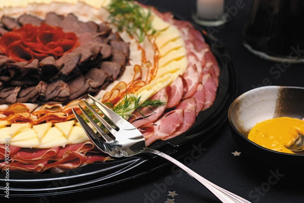 Obraz Meat and Cheese Tray